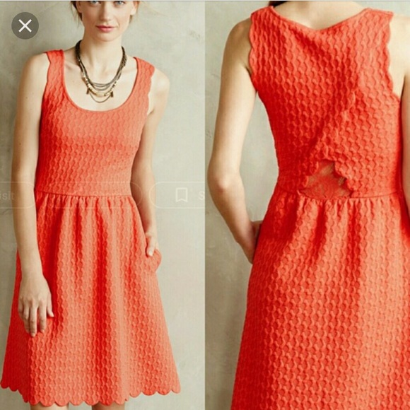 Anthropologie Dresses & Skirts - Anthropologie Maeve Caye orange dress